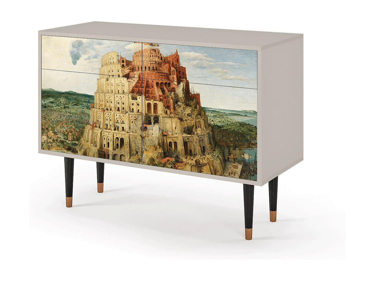 Credenza - 115x85x48 cm - BS4 - Elder The Tower, Sabbia