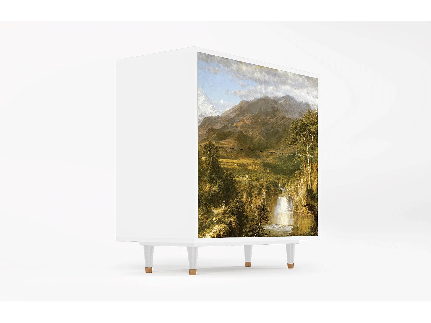 Buffet - 94x96x48 cm - BS3 - The Heart of the Andes , Blanc