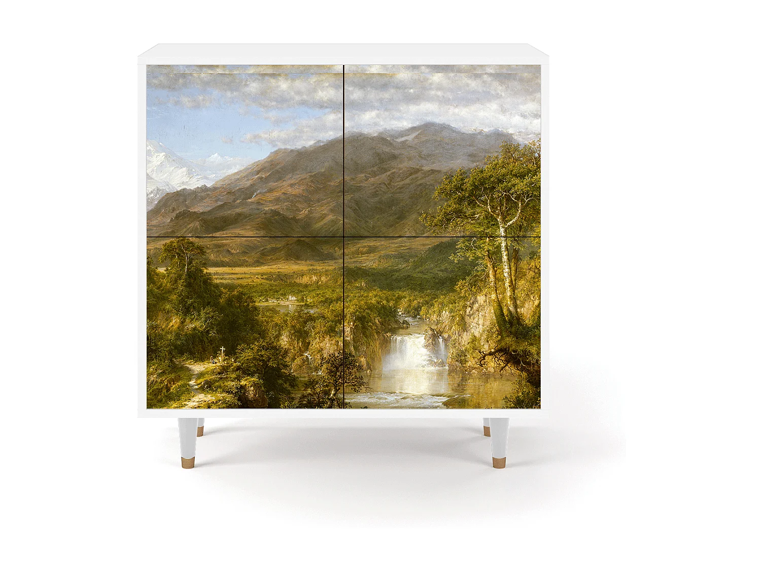 Credenza - 94x96x48 cm - BS3 - The Heart of the Andes , Bianco