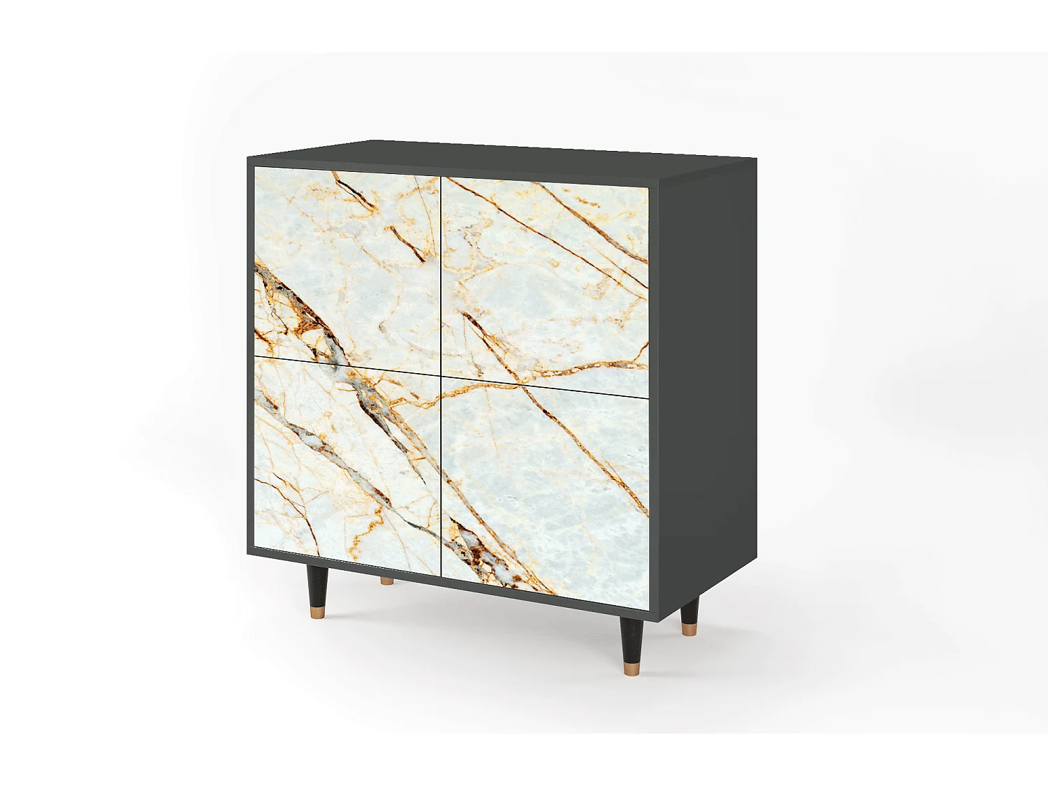 Aparador - 94x96x48 cm - BS3 - Areiay Marble, Antracite