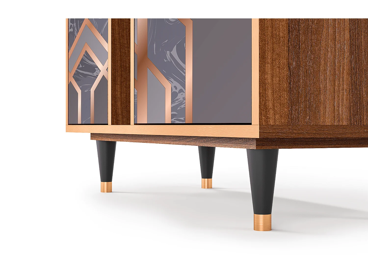 Sideboard - 94х96х41 cm - BS5 - Taupe Anatomy, Walnuss