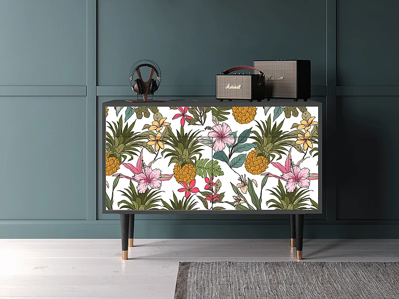 Kredens - 115x85x48 cm - BS4 - Estival Fruit, Antracyt