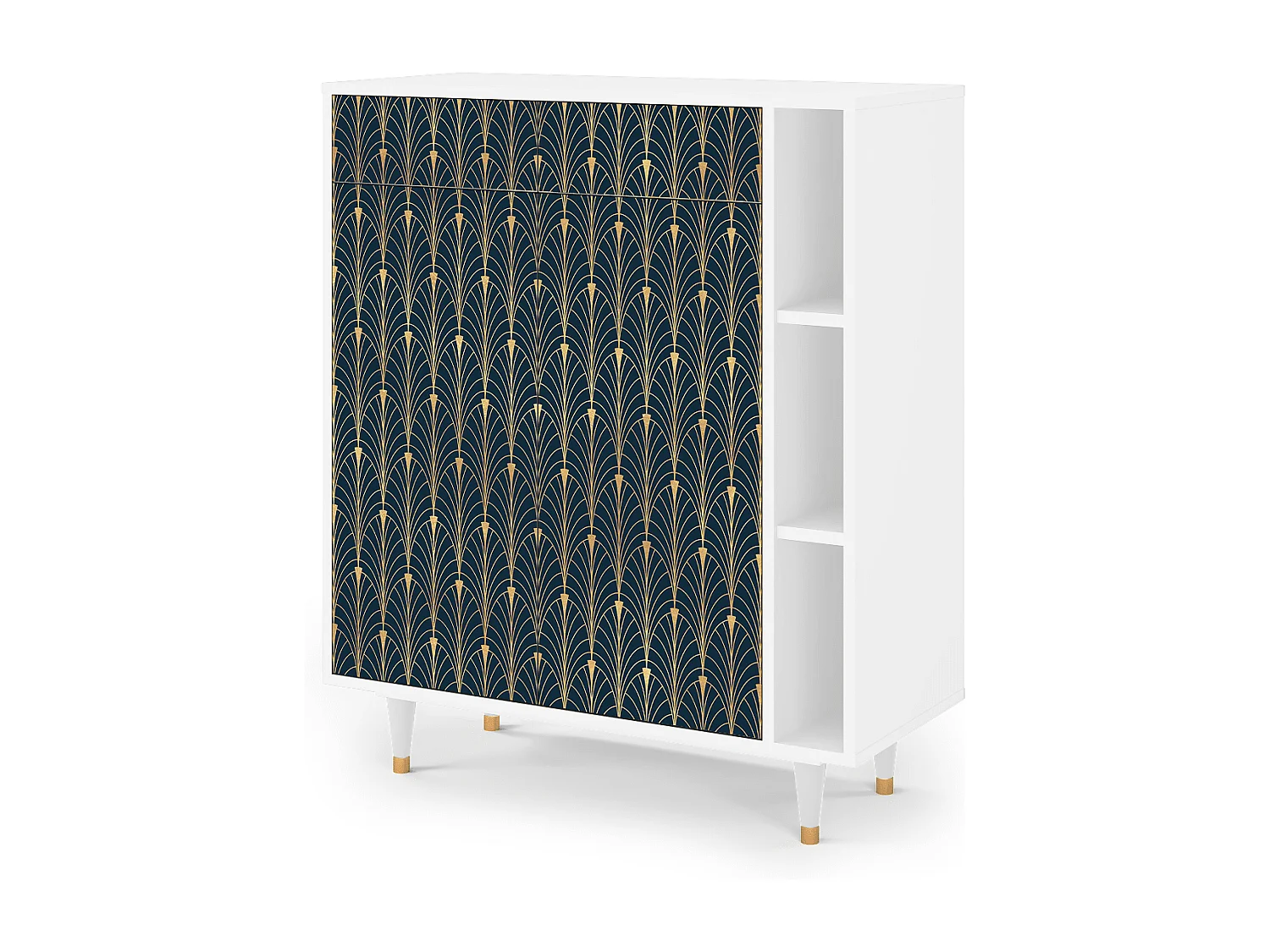 Credenza - 96х110х41 cm - BS6 - Flower of the Nile, Bianco