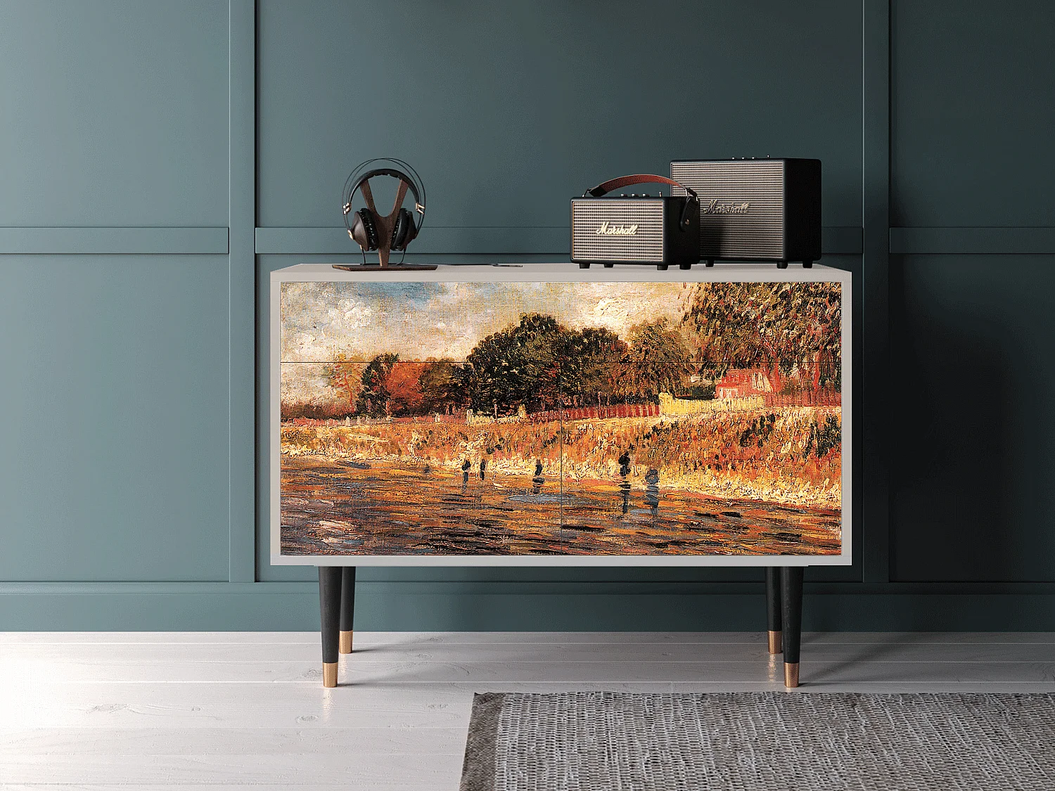 Aparador - 115x85x48 cm - BS4 - The Banks, Areia