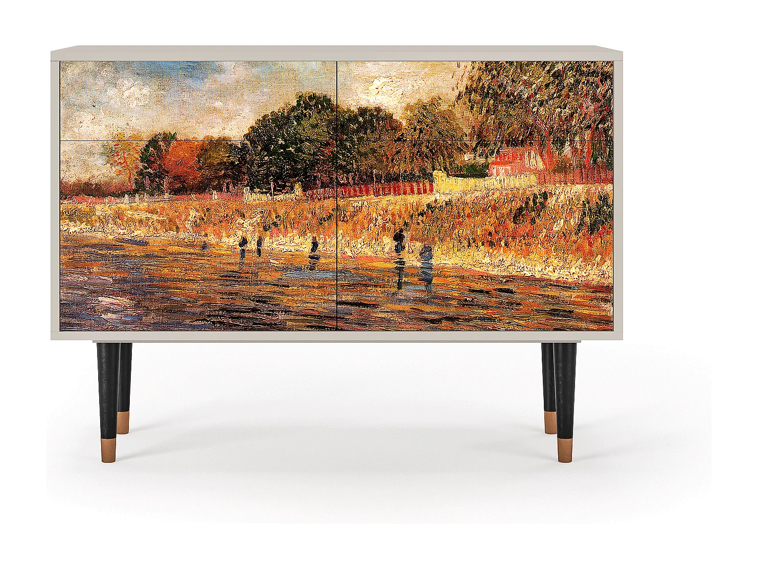 Aparador - 115x85x48 cm - BS4 - The Banks, Areia