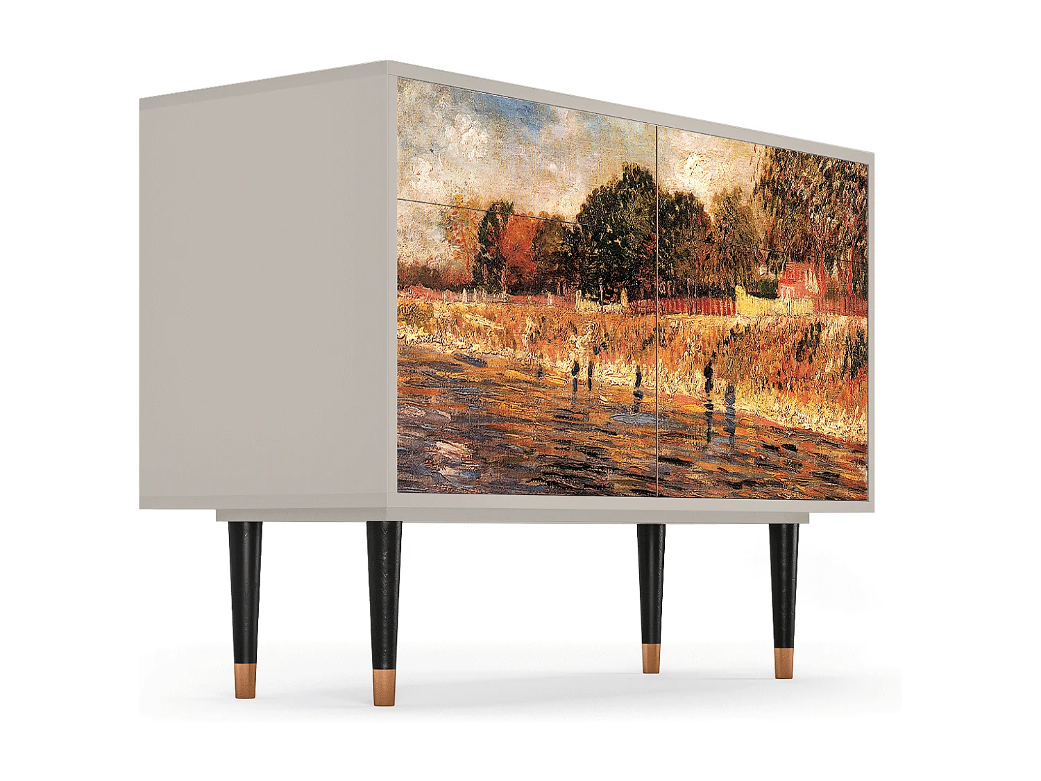 Aparador - 115x85x48 cm - BS4 - The Banks, Areia