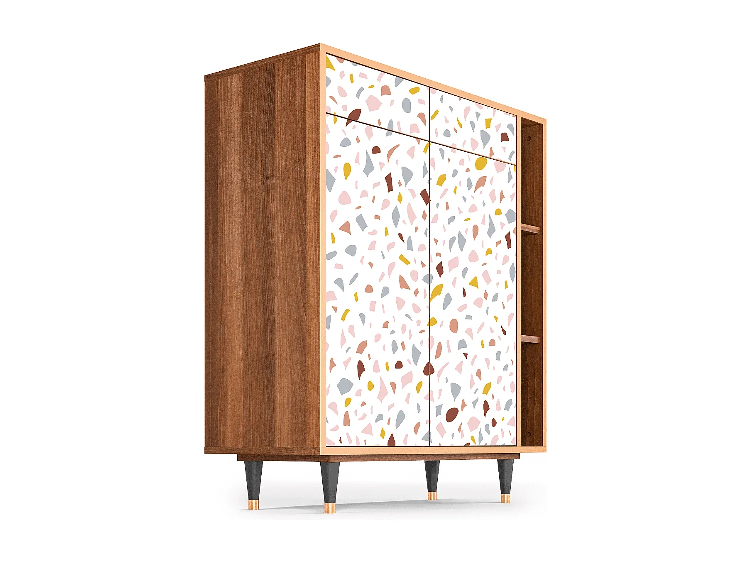 Kredens - 96х110х41 cm - BS6 - Marmelade Cheese, Orzech