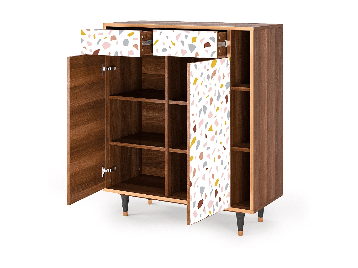 Dressoir - 96х110х41 cm - BS6 - Marmelade Cheese, Walnoot