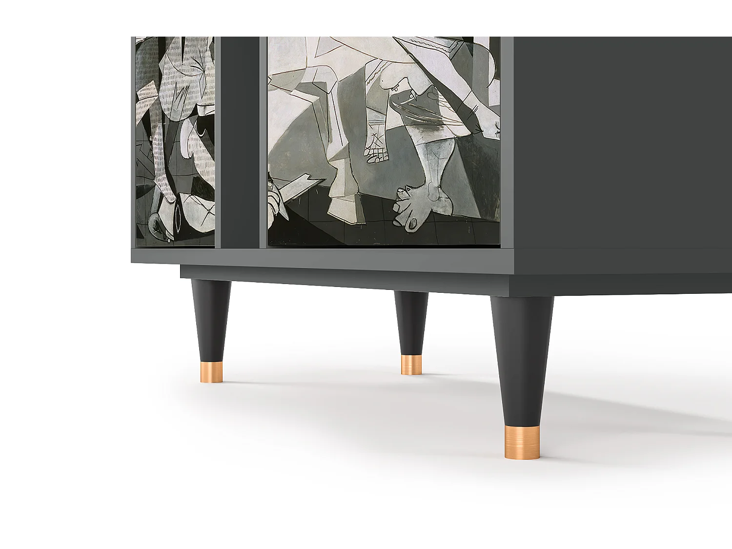 Kredens - 94х96х41 cm - BS5 - Guernica by Picasso, Antracyt