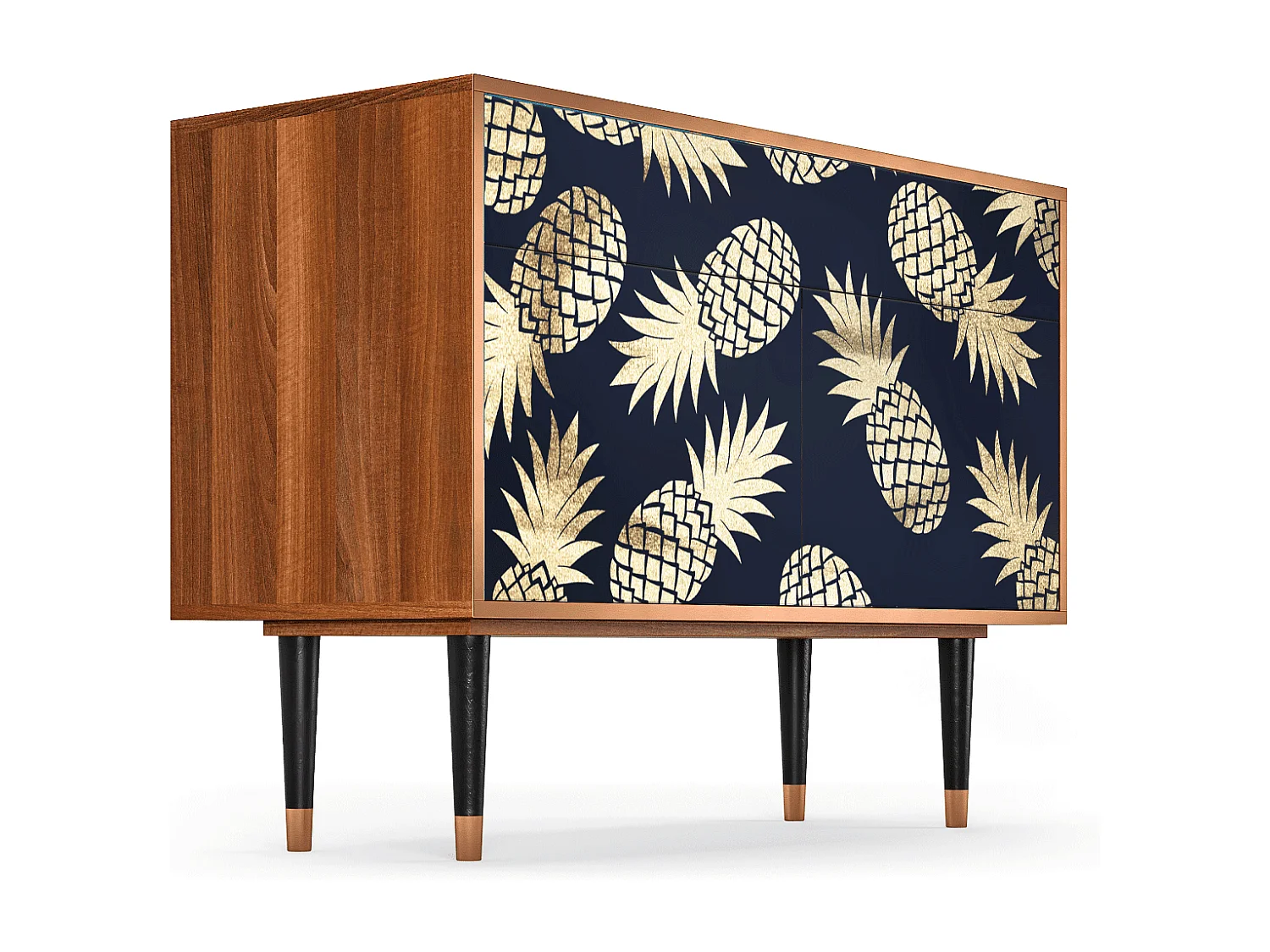 Kredens - 115x85x48 cm - BS4 - Sunny Pineaple, Orzech