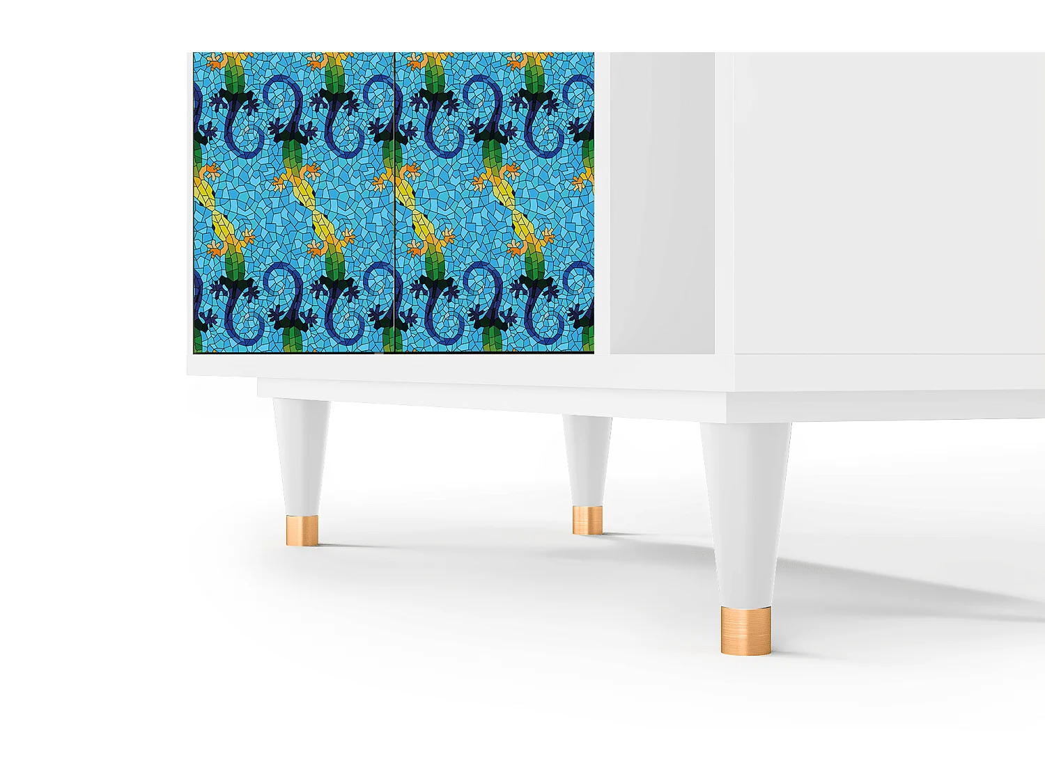 Buffet - 96х110х41 cm - BS6 - Gaudi's Lizard, Blanc