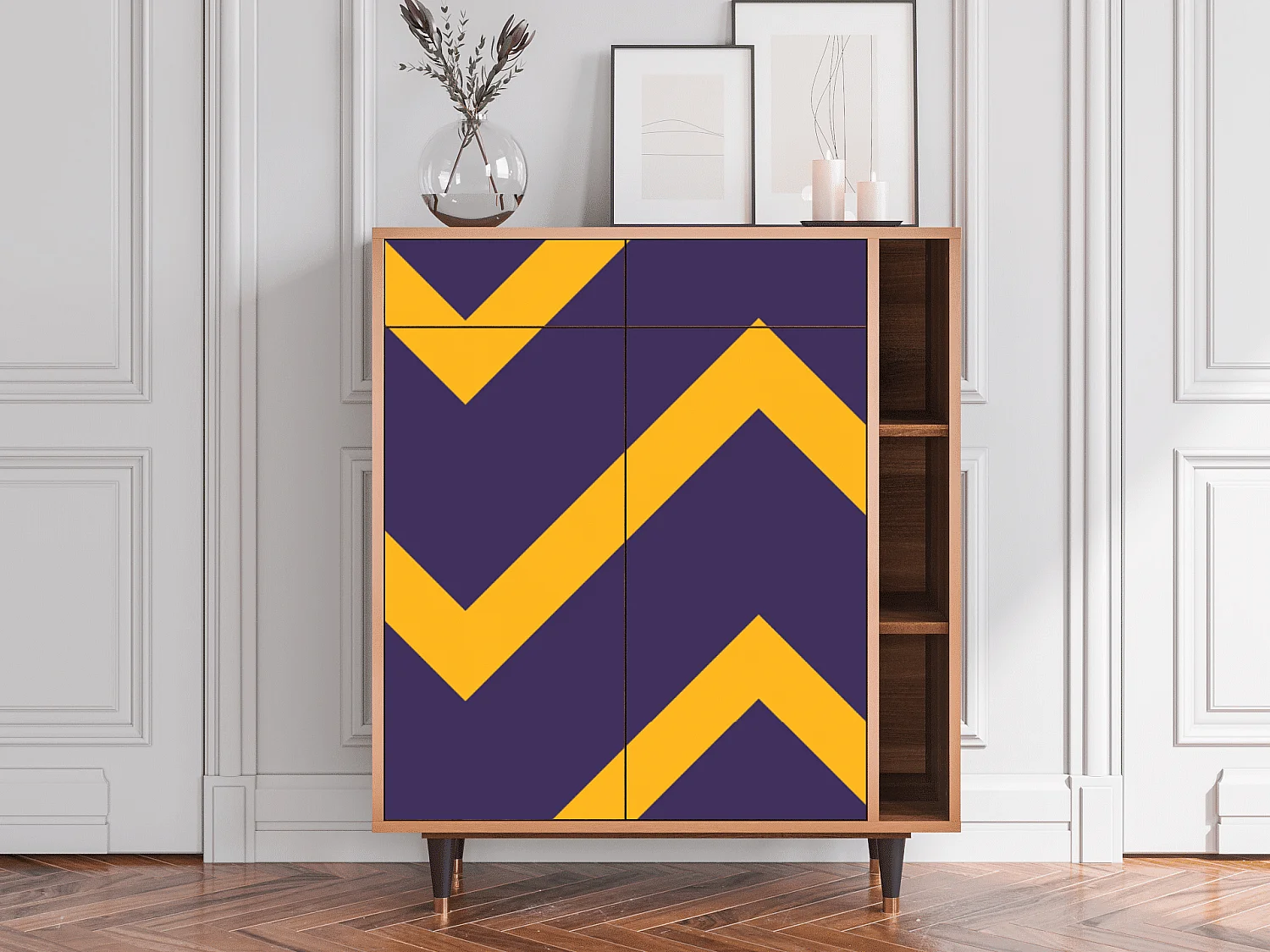 Credenza - 96х110х41 cm - BS6 - The Brightest Way, Noce