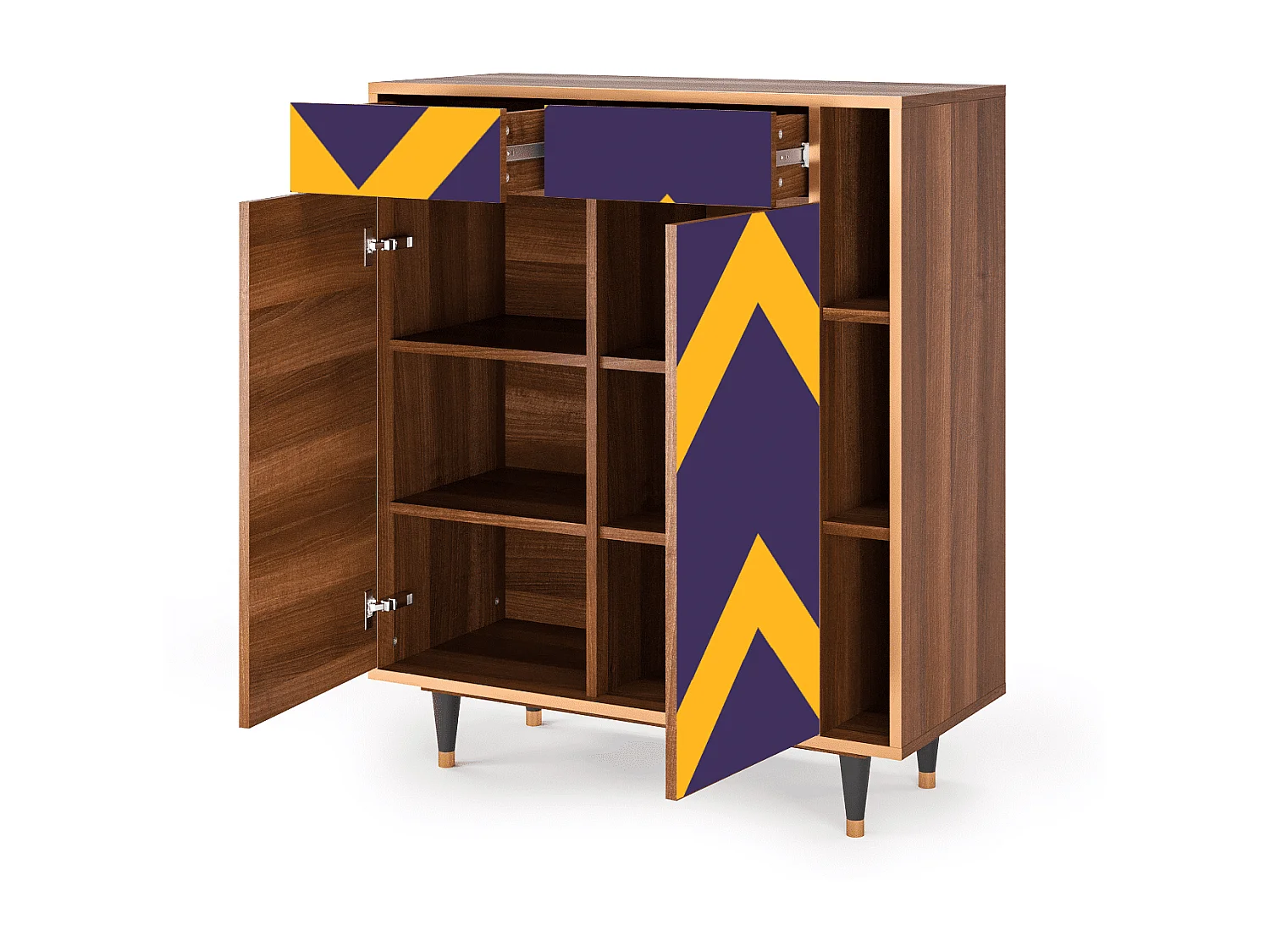 Credenza - 96х110х41 cm - BS6 - The Brightest Way, Noce