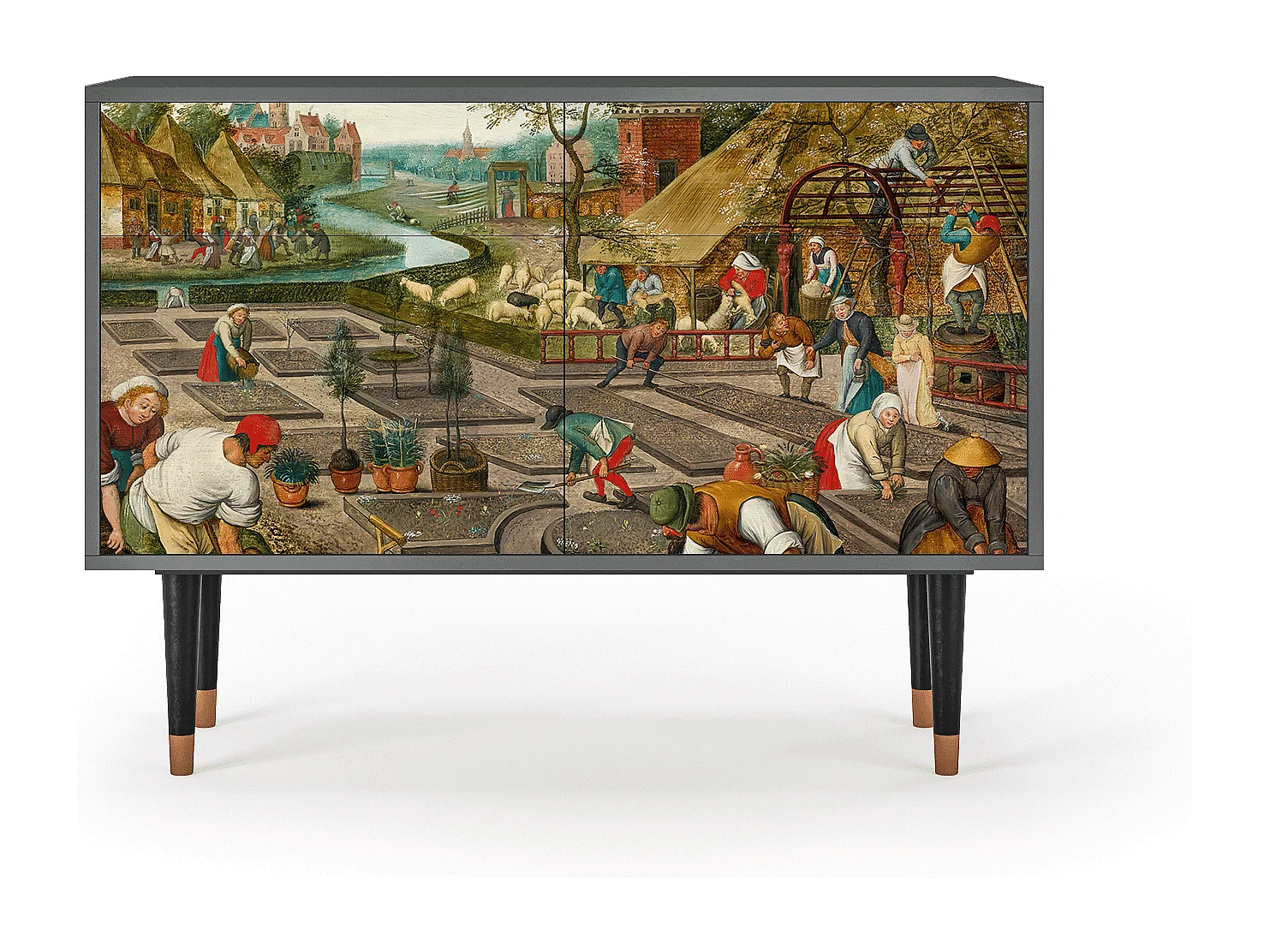 Buffet - 115x85x48 cm - BS4 - The Younger - Spring, Anthracite