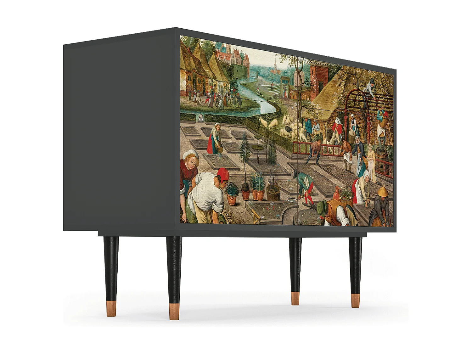 Credenza - 115x85x48 cm - BS4 - The Younger - Spring, Antracite