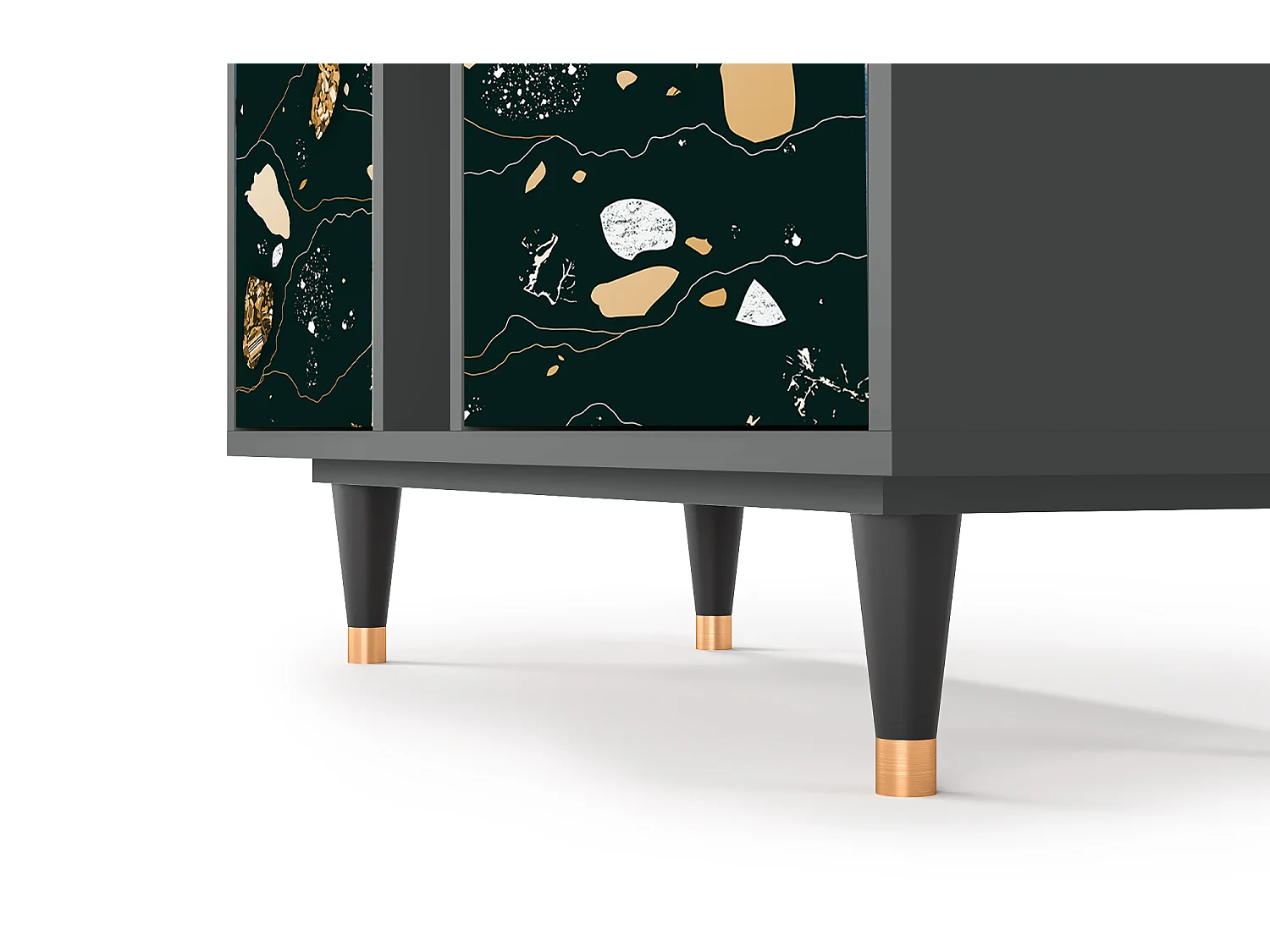 Kredens - 94х96х41 cm - BS5 - Space Rocks, Antracyt