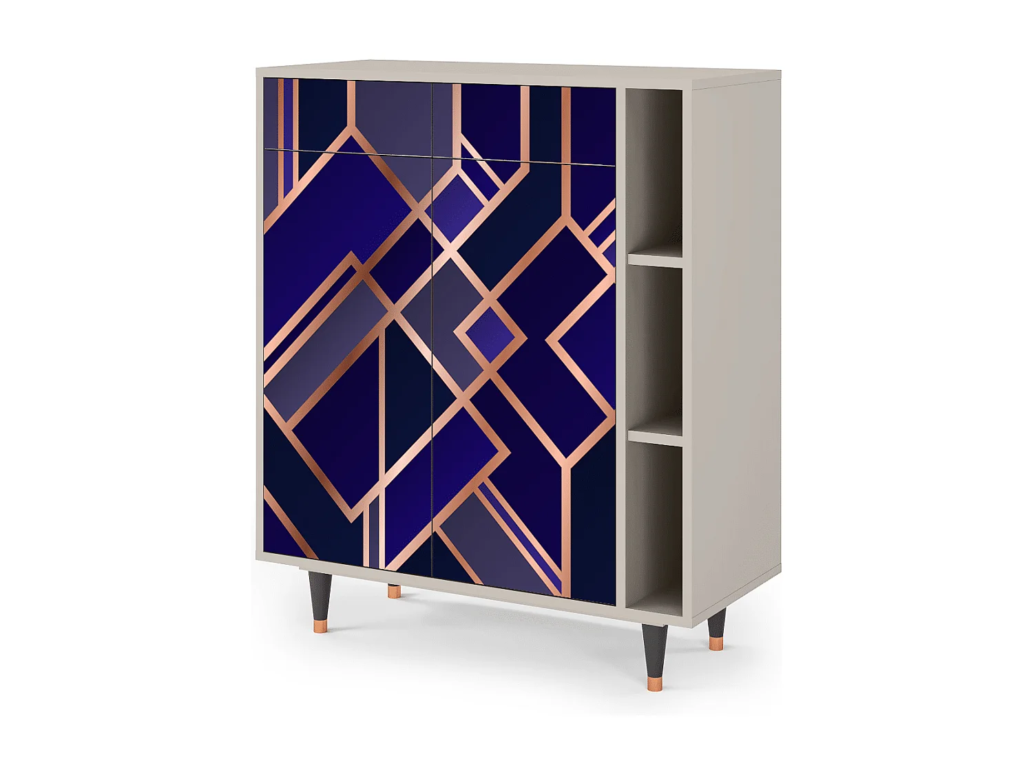 Buffet - 96х110х41 cm - BS6 - Aquamarine Getsby, Sable