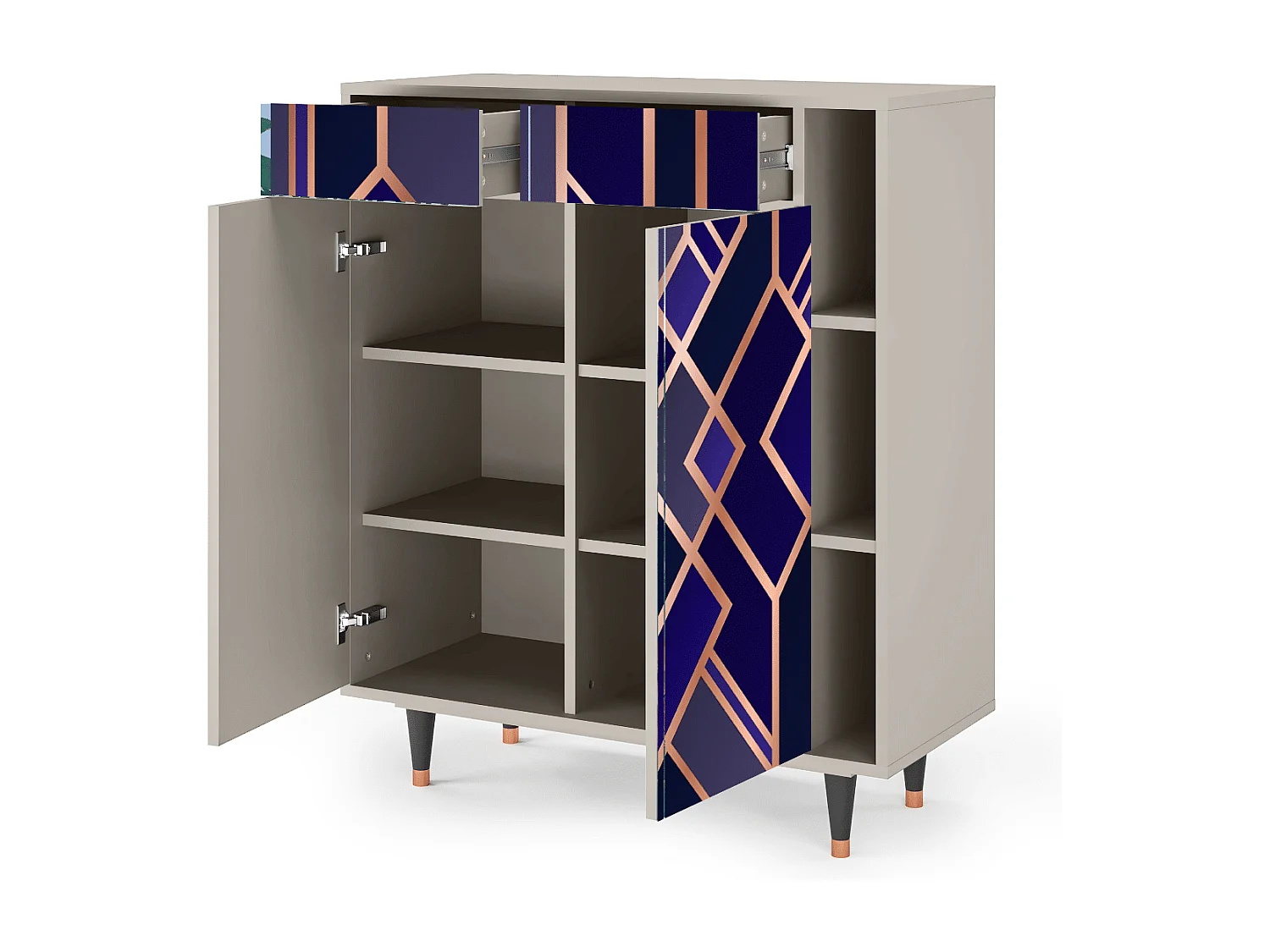 Buffet - 96х110х41 cm - BS6 - Aquamarine Getsby, Sable