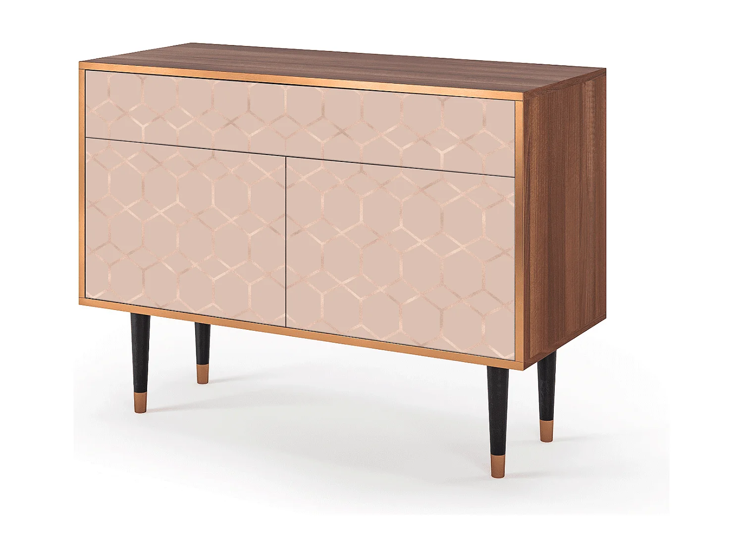 Buffet - 115x85x48 cm - BS4 - Rose Honeycomb, Noyer