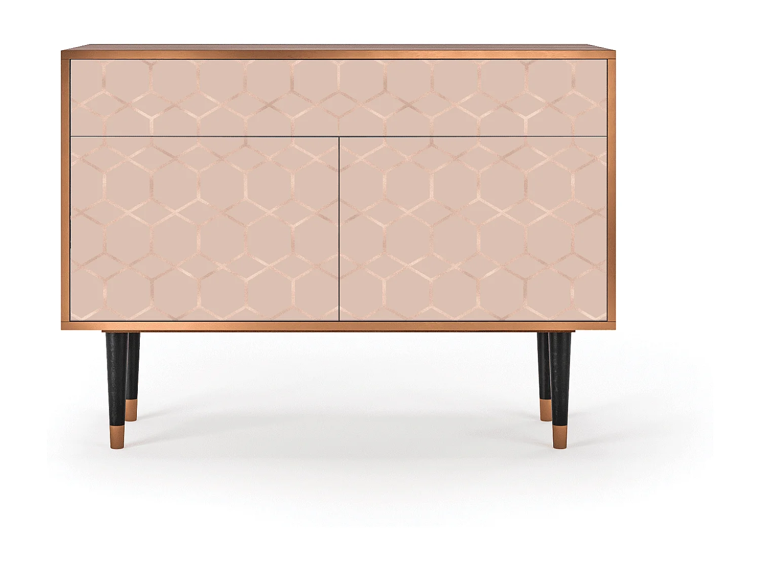 Buffet - 115x85x48 cm - BS4 - Rose Honeycomb, Noyer