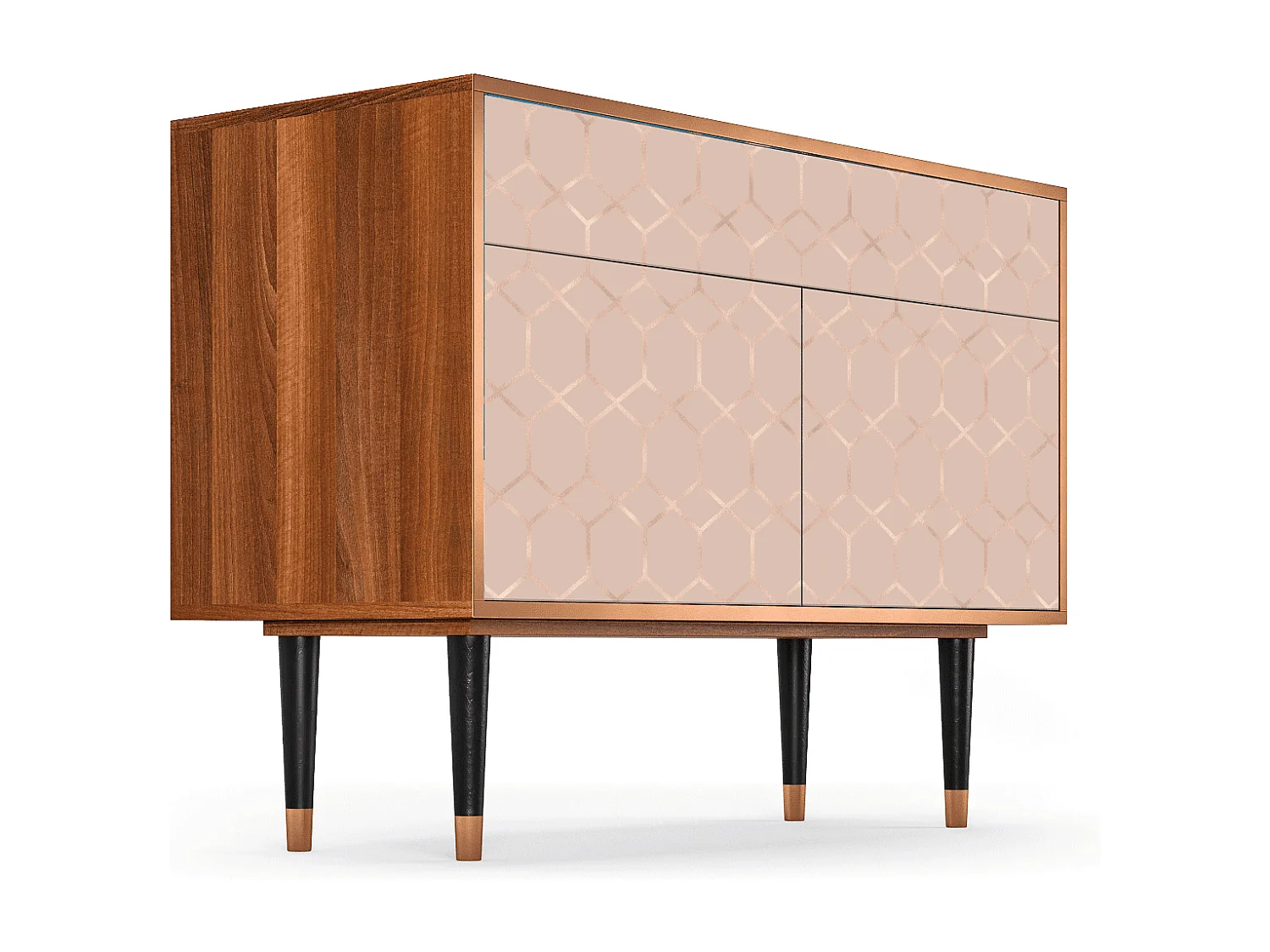 Buffet - 115x85x48 cm - BS4 - Rose Honeycomb, Noyer