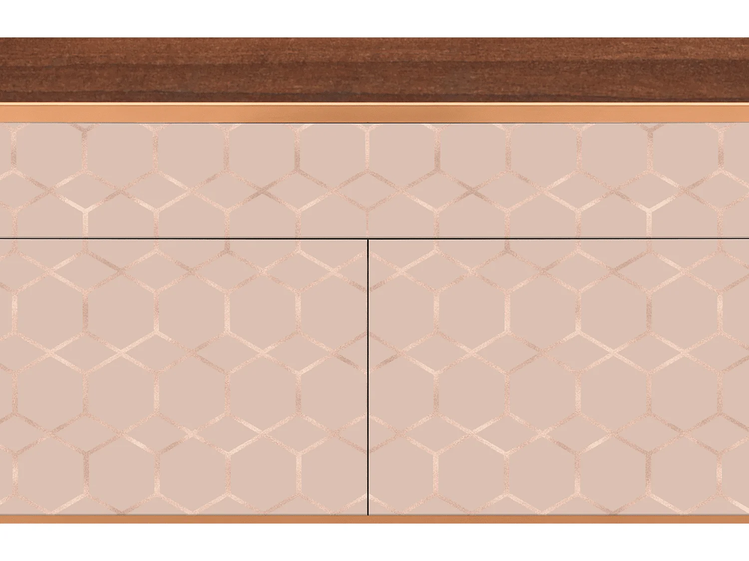 Buffet - 115x85x48 cm - BS4 - Rose Honeycomb, Noyer