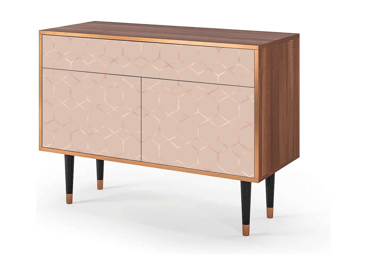 Buffet - 115x85x48 cm - BS4 - Rose Honeycomb, Noyer