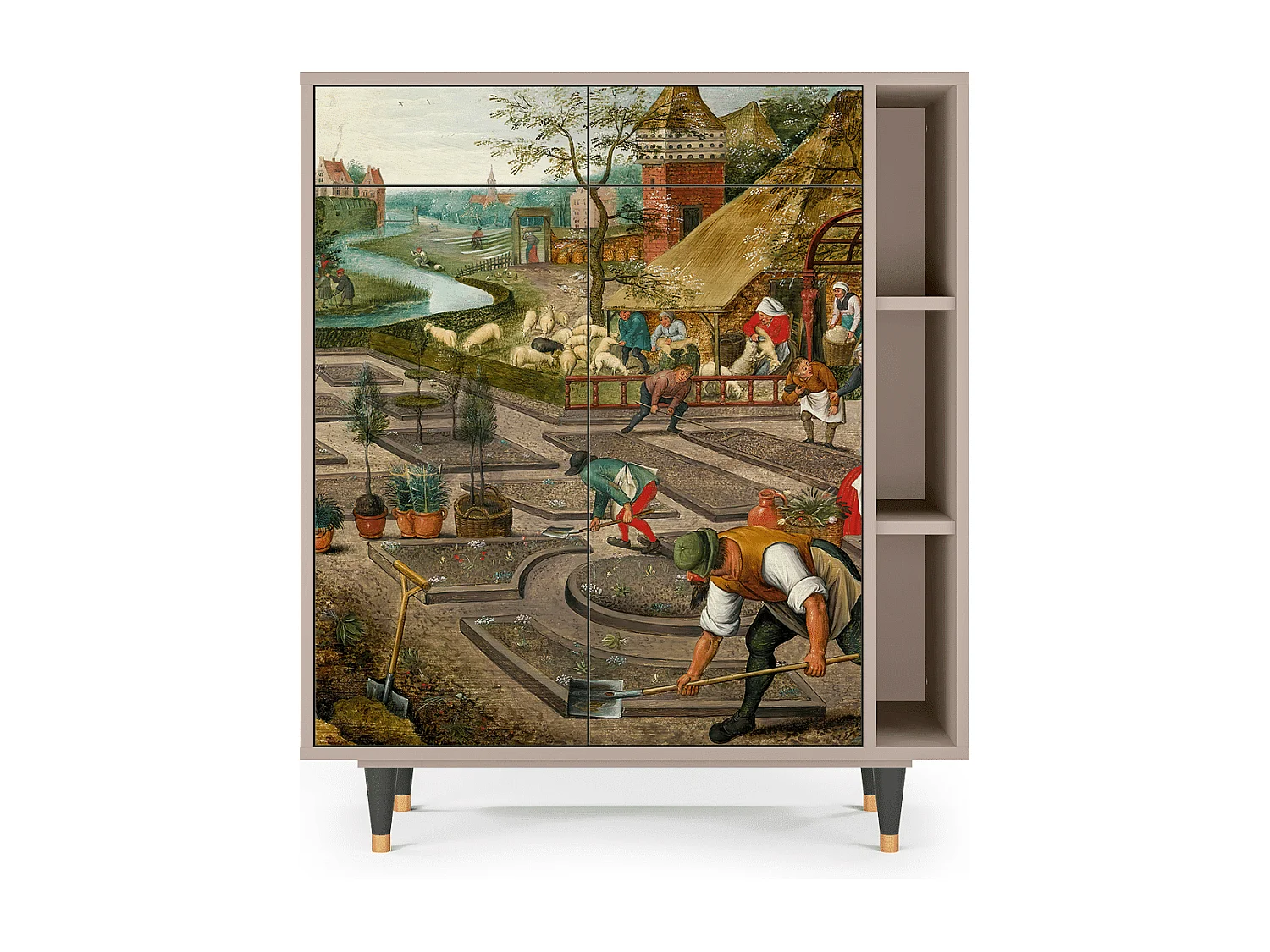 Sideboard - 96х110х41 cm - BS6 - The Younger - Spring, Latte