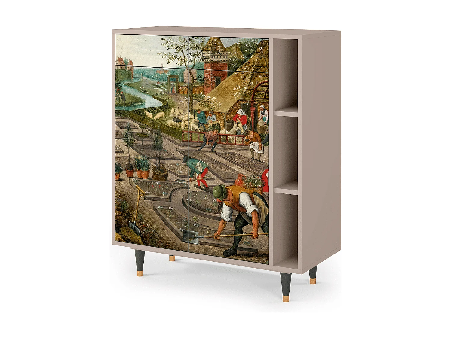 Sideboard - 96х110х41 cm - BS6 - The Younger - Spring, Latte