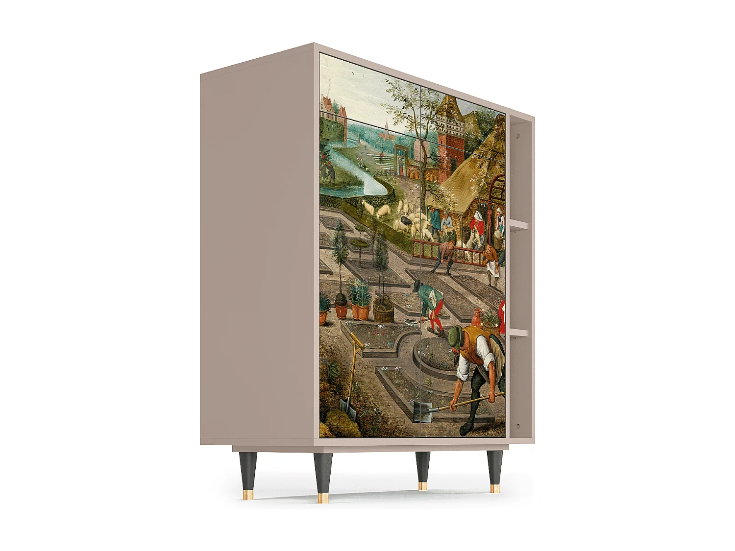 Sideboard - 96х110х41 cm - BS6 - The Younger - Spring, Latte