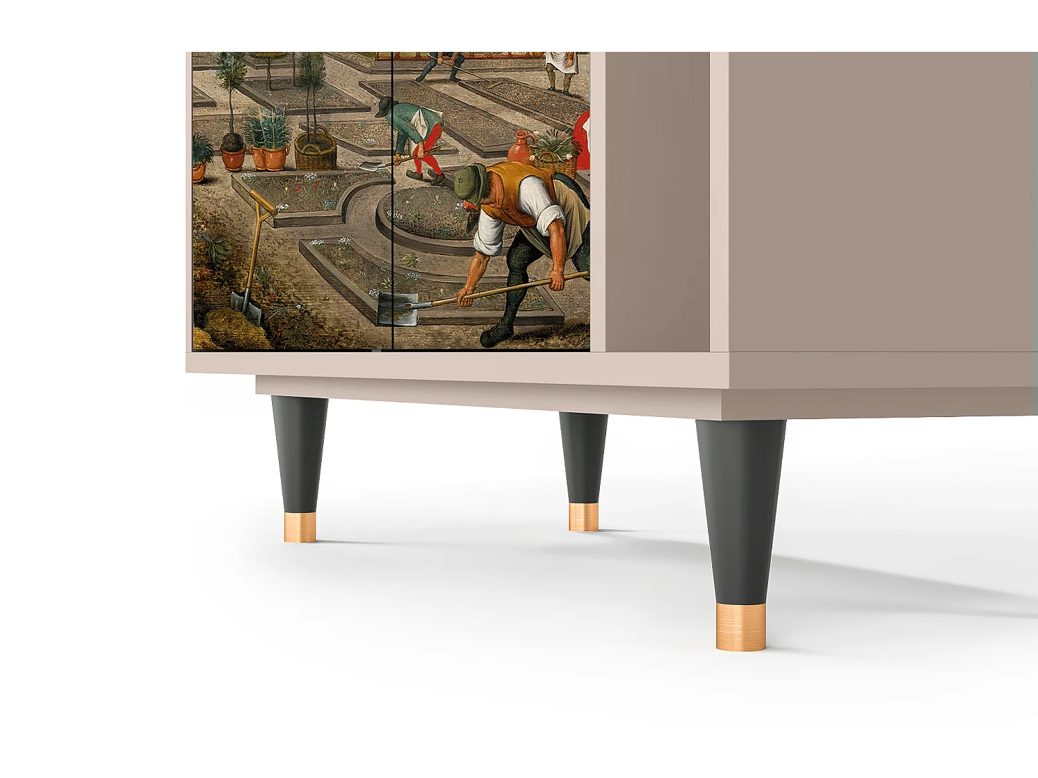 Kredens - 96х110х41 cm - BS6 - The Younger - Spring, Latte