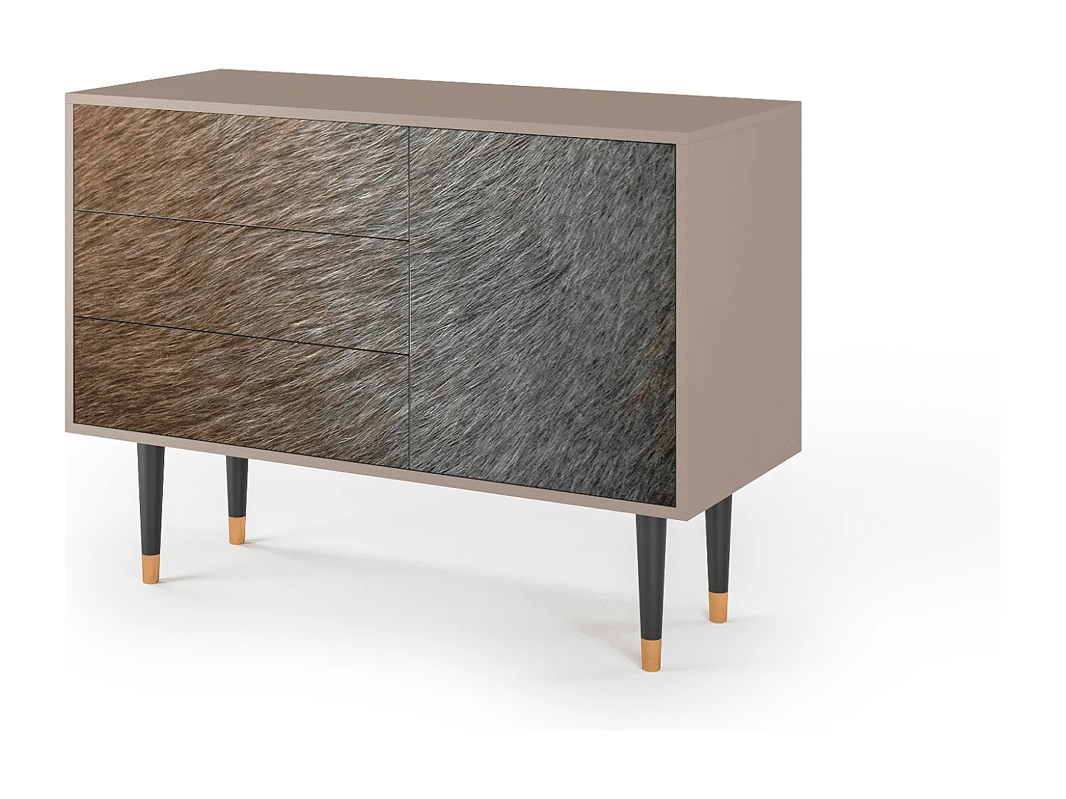 Kredens - 115х84х41 cm - S3 - Peanut Hair, Latte