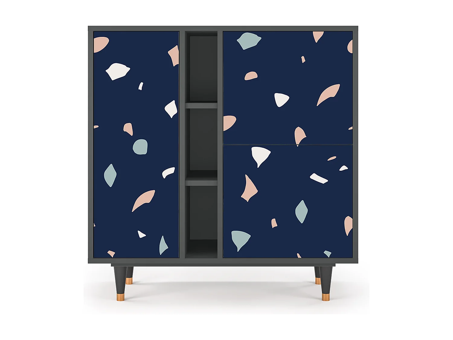 Kredens - 94х96х41 cm - BS5 - Space Satellites, Antracyt