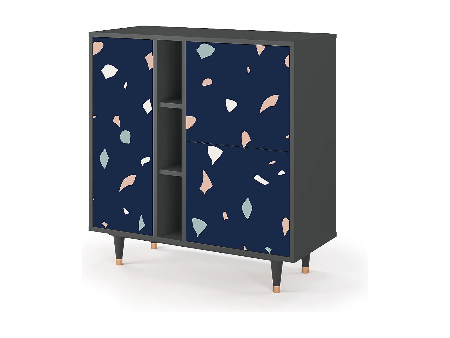 Kredens - 94х96х41 cm - BS5 - Space Satellites, Antracyt