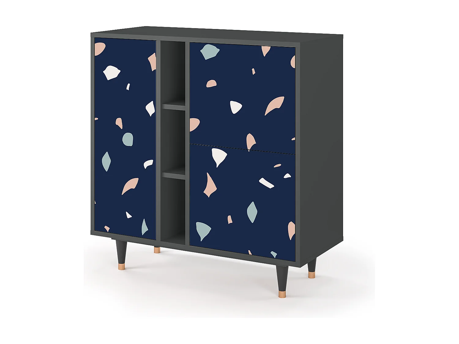 Kredens - 94х96х41 cm - BS5 - Space Satellites, Antracyt