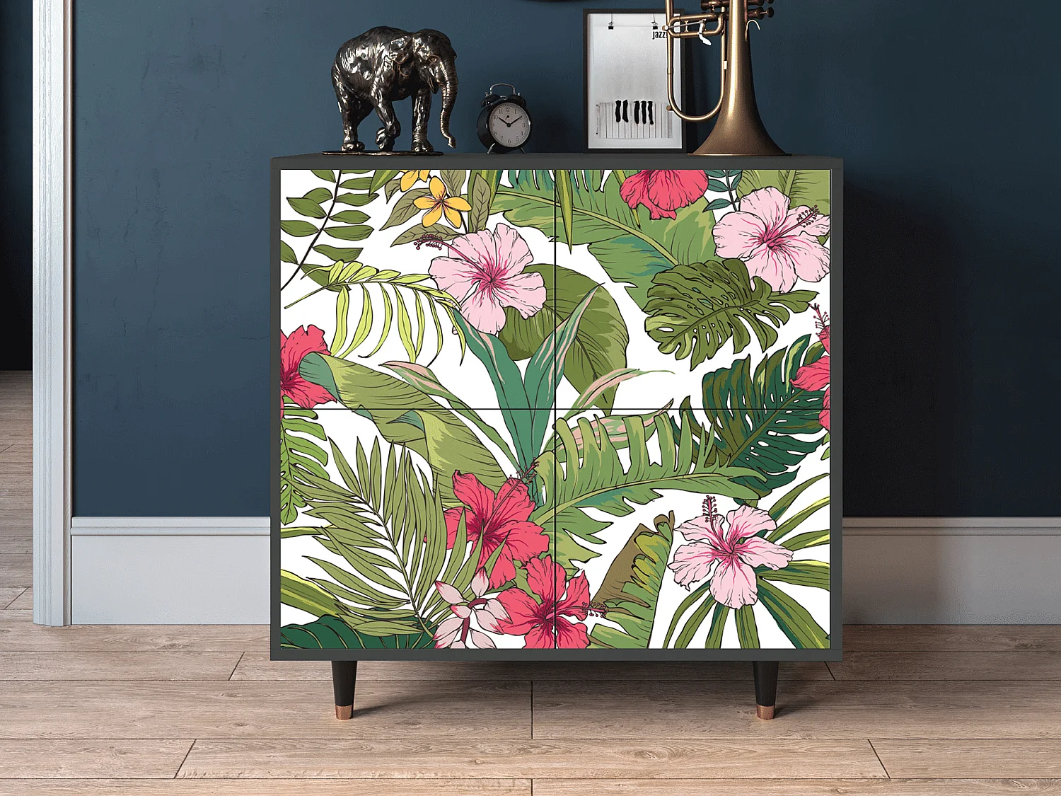 Buffet - 94x96x48 cm - BS3 - Verdant Tropics, Anthracite