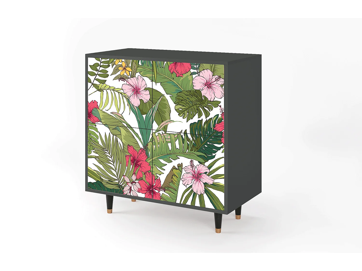 Buffet - 94x96x48 cm - BS3 - Verdant Tropics, Anthracite