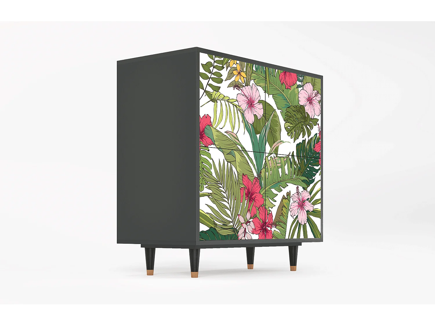 Buffet - 94x96x48 cm - BS3 - Verdant Tropics, Anthracite