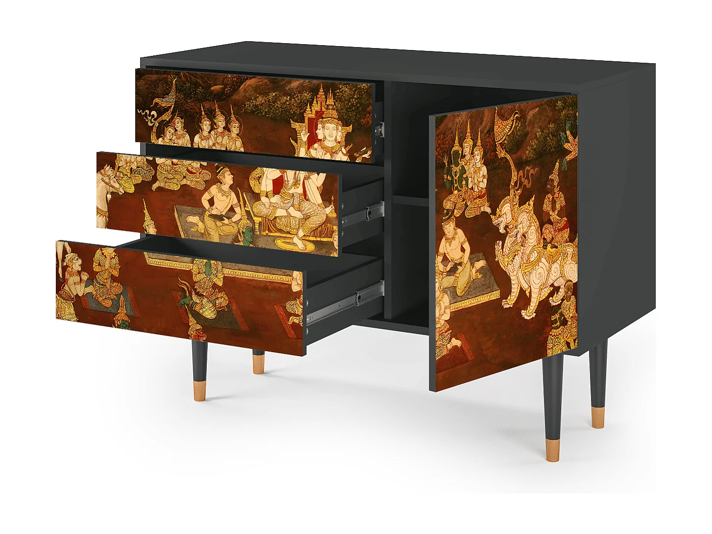 Buffet - 115х84х41 cm - S3 - Malyavan, Anthracite