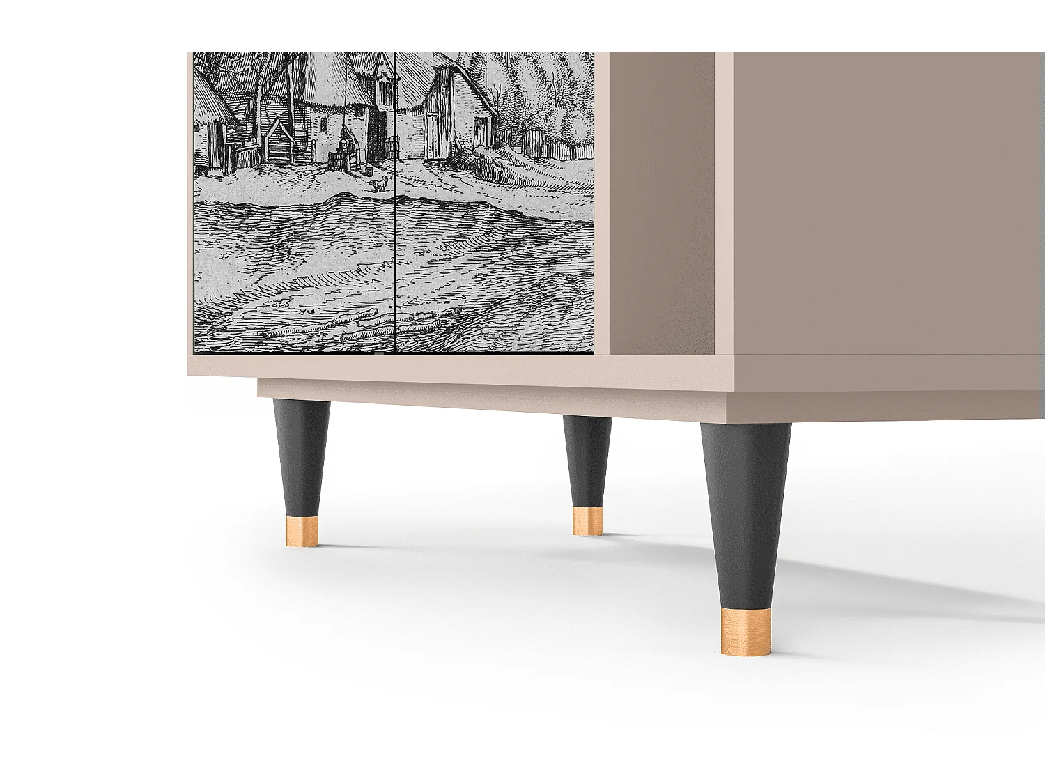 Buffet - 96х110х41 cm - BS6 - Farms in a Village, Latte