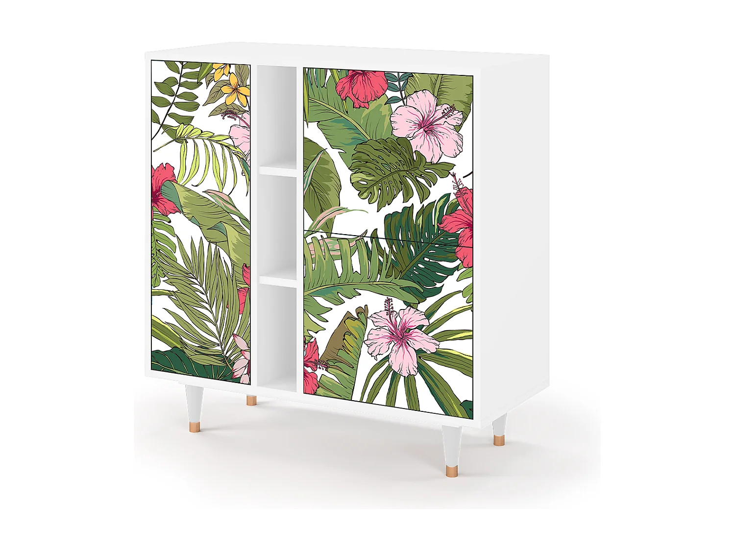 Buffet - 94х96х41 cm - BS5 - Verdant Tropics, Blanc