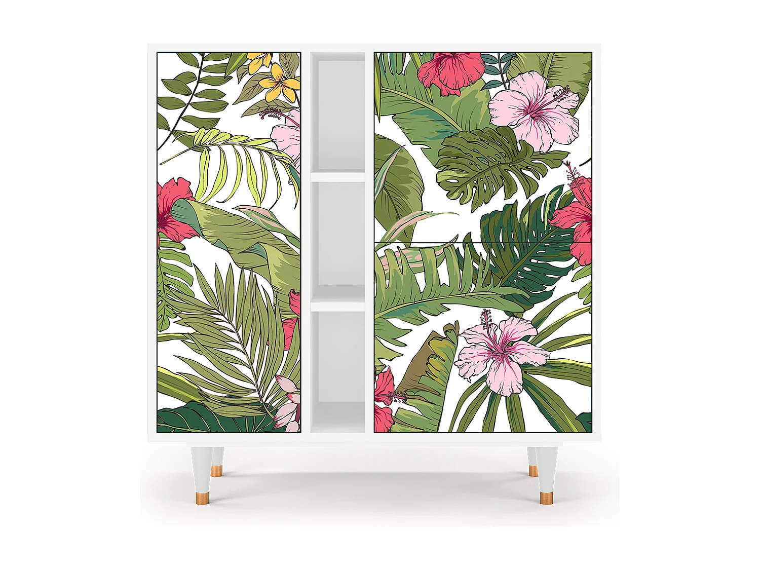 Buffet - 94х96х41 cm - BS5 - Verdant Tropics, Blanc