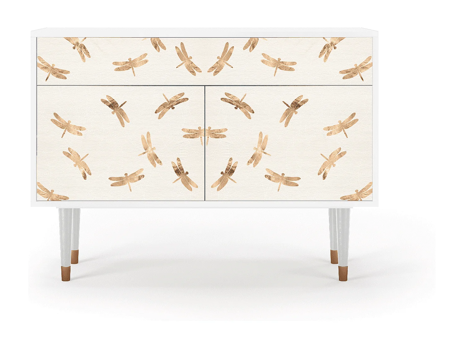 Buffet - 115x85x48 cm - BS4 - Nude Dragonflies, Blanc