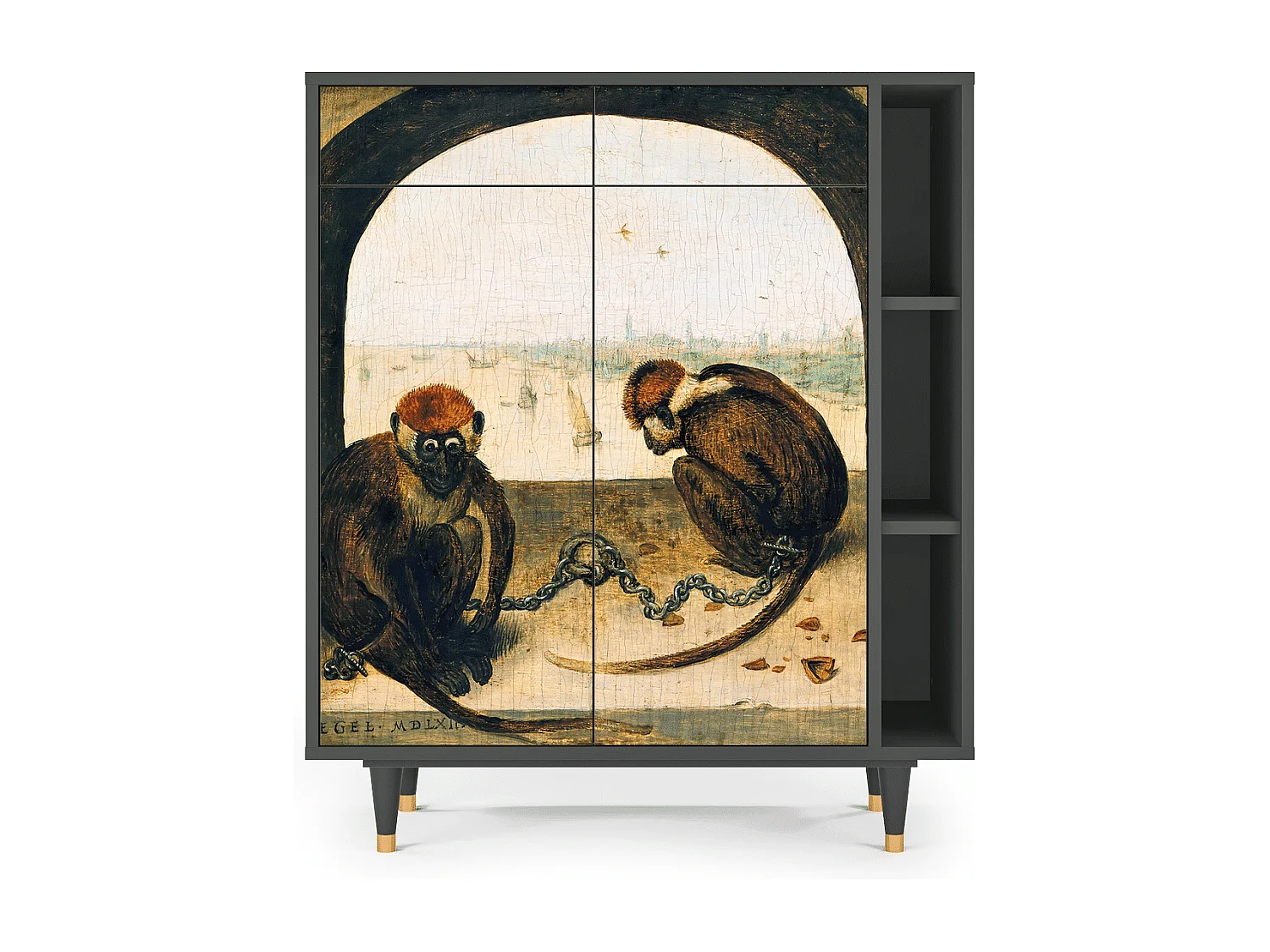 Aparador - 96х110х41 cm - BS6 - Two Monkeys, Antracita
