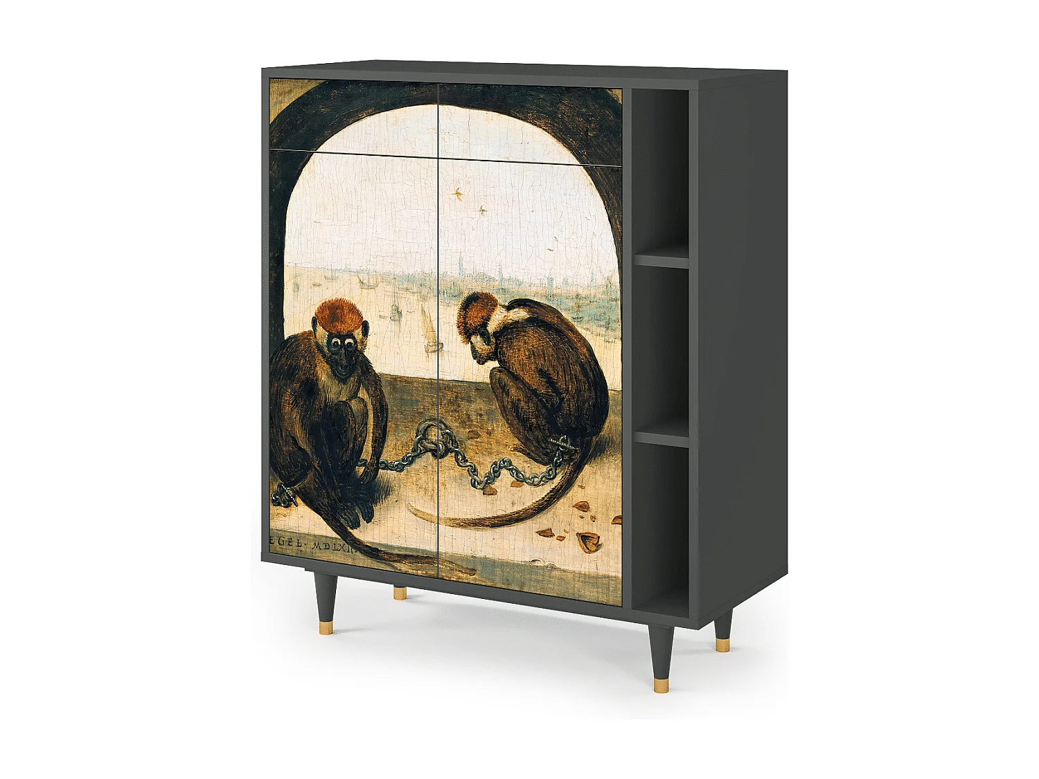 Buffet - 96х110х41 cm - BS6 - Two Monkeys, Anthracite