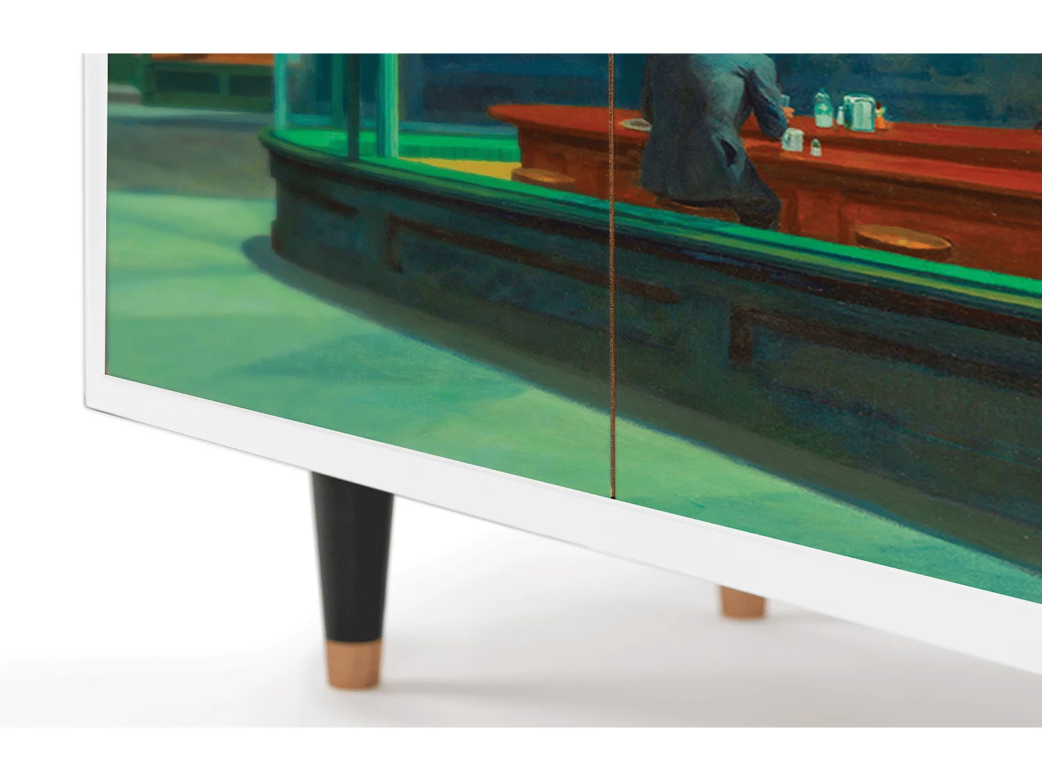 Credenza - 94x96x48 cm - BS3 - Nighthawks by Hopper, Bianco