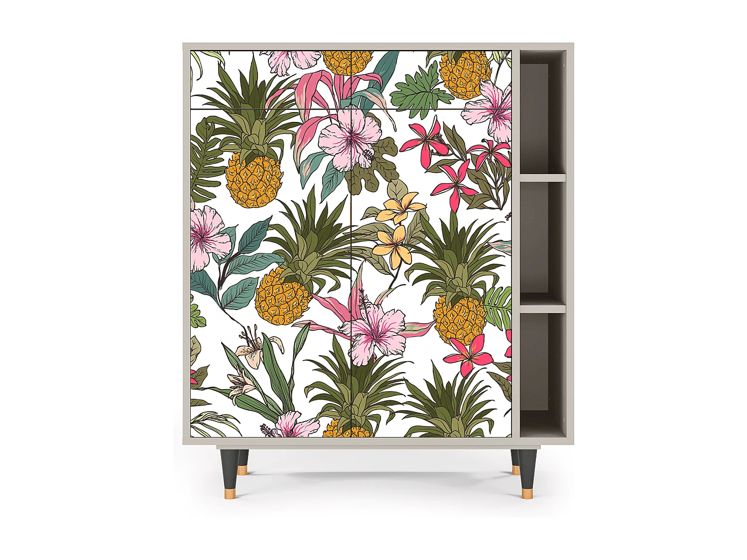 Kredens - 96х110х41 cm - BS6 - Estival Fruit, Piaskowy