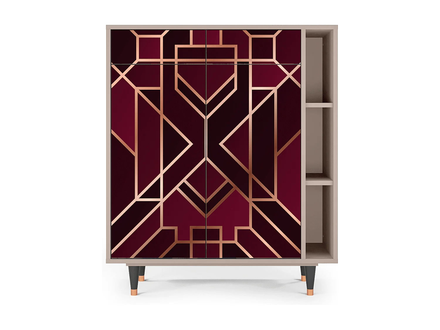 Buffet - 96х110х41 cm - BS6 - Burgundy Jewelery, Latte