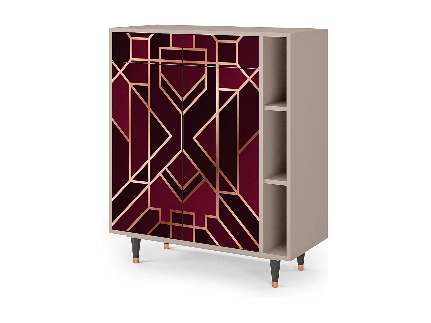 Buffet - 96х110х41 cm - BS6 - Burgundy Jewelery, Latte