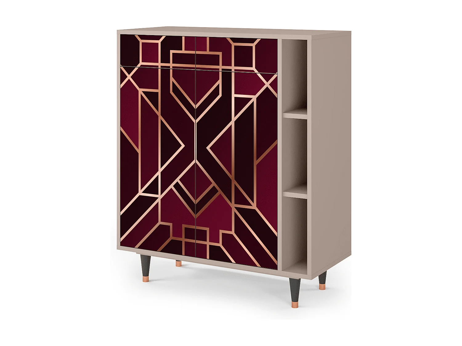 Dressoir - 96х110х41 cm - BS6 - Burgundy Jewelery, Latte